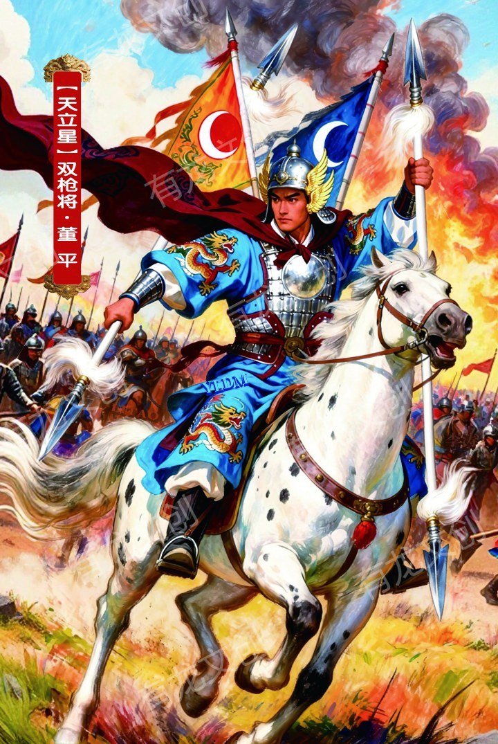 双枪将 董平卡面正面