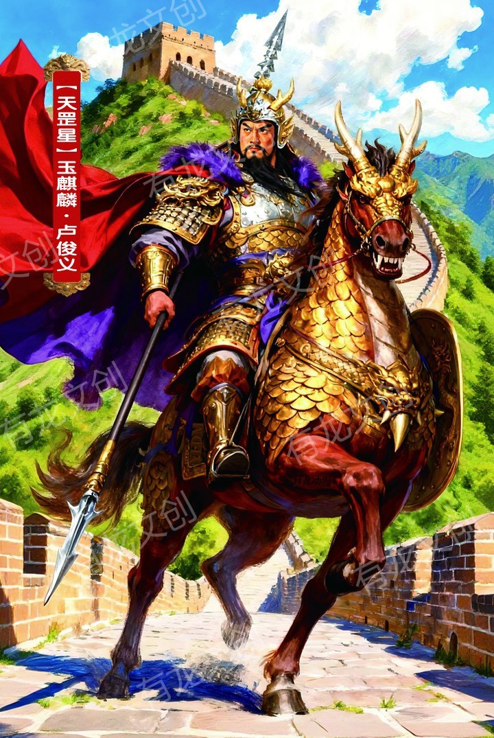 玉麒麟卢俊义卡面正面
