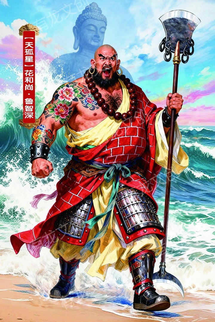 花和尚 鲁智深卡面正面