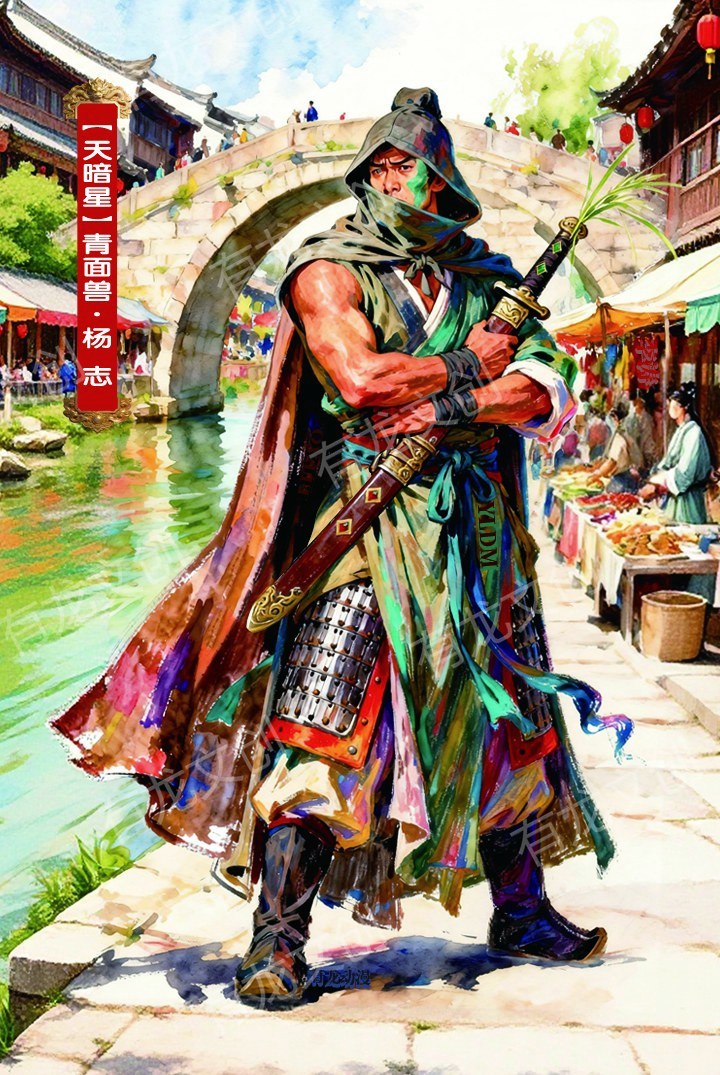 青面兽杨志卡面正面