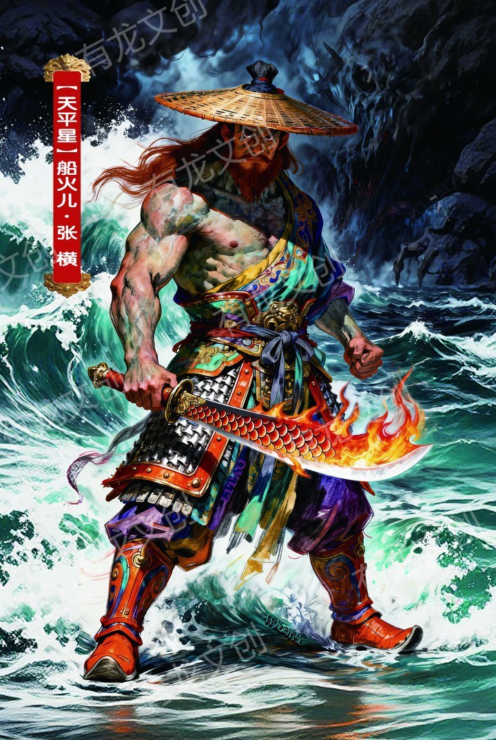 船火儿 张横卡面正面