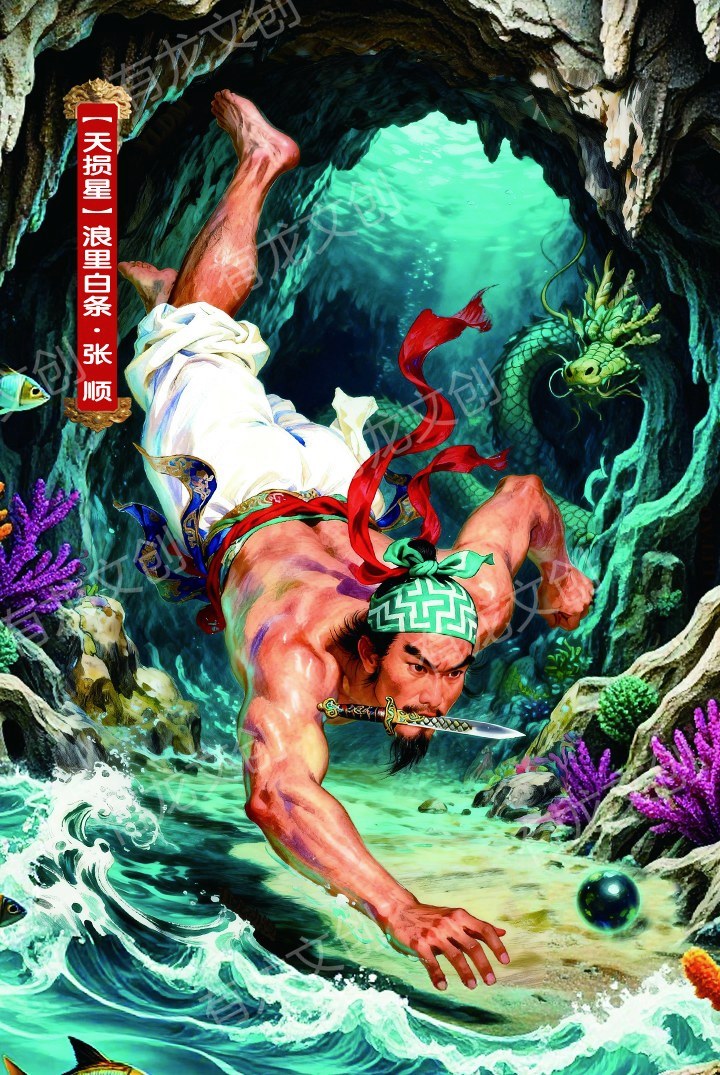 浪里白条 张顺卡面正面